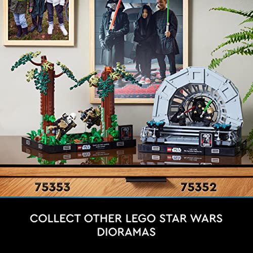 LEGO Star Wars Emperor's Throne Room Diorama, Return of the Jedi 40th Anniversary Lightsaber Dual Set for Adults, Gift for Men & Women, with Luke Skywalker and Darth Vader Minifigures 75352