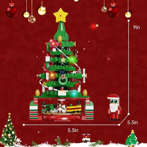 ZIQILIGHTING Christmas Advent Calendar Building Kit, 24 Days Countdown Advent Calendar Playset with Christmas Tree and Santa, Display Christmas for Collectors Teens and Adults（434PCS） - Gift Guide