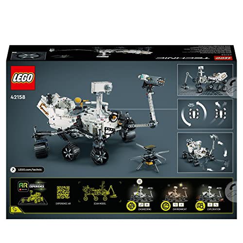 LEGO Technic NASA Mars Rover Perseverance Space Set with AR App Experience, Science Discovery Set, Learn About Vehicle Engineering, Construction Toy, Birthday Gift for Kids 10 Years and Up 42158