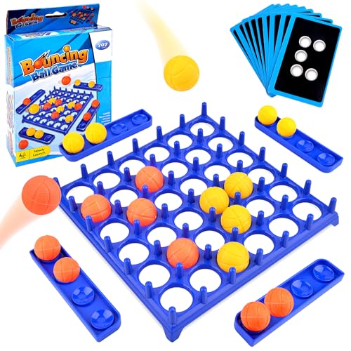 Bounce Off Game, Activate Bounce Ball Game, Desktop Bouncing Interactive Toy, Family Party Board Games Set, Bouncing Shoots Games for Kids Girls Boys & Family (A)