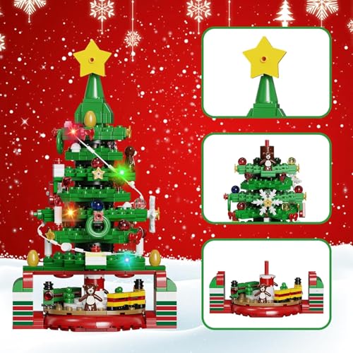 ZIQILIGHTING Christmas Advent Calendar Building Kit, 24 Days Countdown Advent Calendar Playset with Christmas Tree and Santa, Display Christmas for Collectors Teens and Adults（434PCS） - Gift Guide