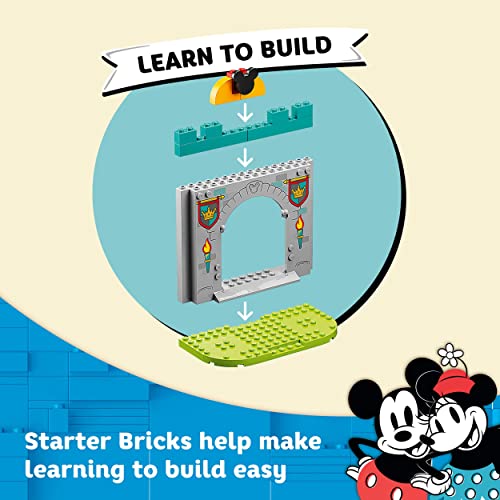 LEGO 10780 Disney Mickey And Friends Castle Defenders Buildable Toy With Minnie, Daisy And Donald Duck Minifigures, Plus Dragon & Horse Toys Kids, Girls & Boys Aged 4 Plus Years Old