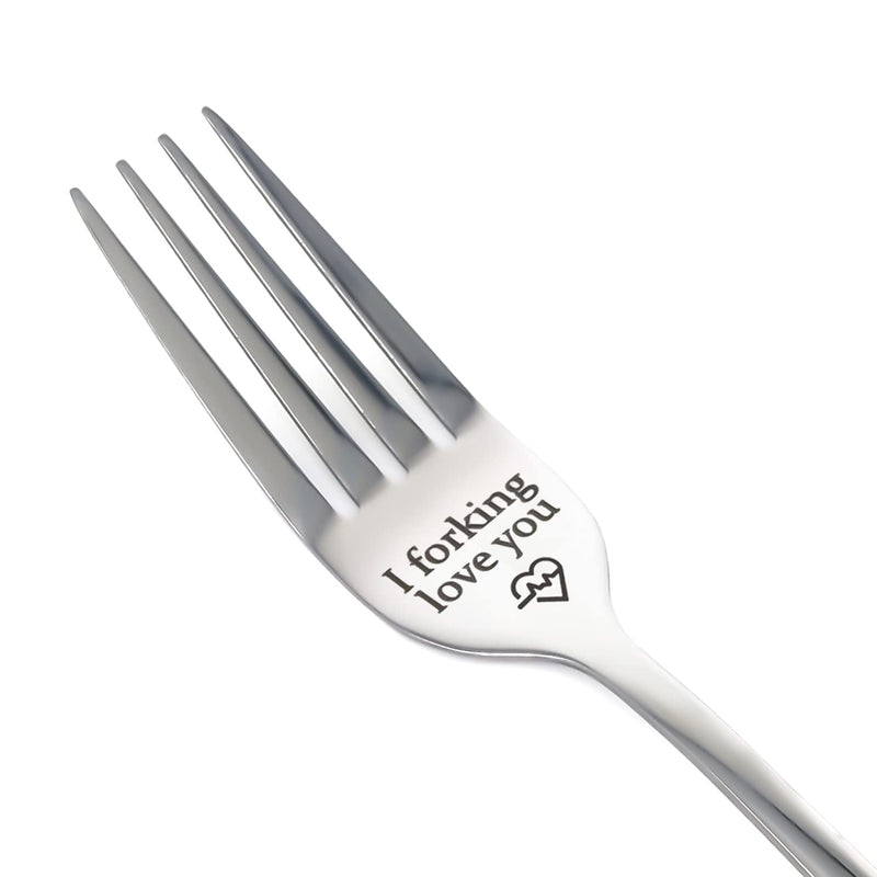 Forking Love You Funny Engraved Forks, Stainless Steel Engraved Fork, Personalized Letter Dinner Fork-I Forking Love You, Unique Carving Fork Best Gifts for Christmas Valentine's Day A3ANCZ (1) - Gift Guide