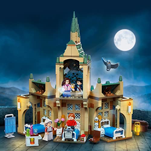 LEGO 76398 Harry Potter Hogwarts Hospital Wing Buildable Castle Toy for Kids, Girls & Boys with Clock Tower and 4 Minifigures Inc. Hermione & Ron Weasley, Buildable Set from The Prisoner of Azkaban