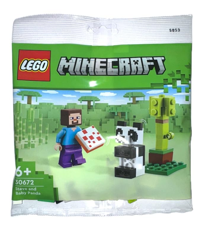 LEGO Minecraft Steve and Baby Panda 30672 Polybag