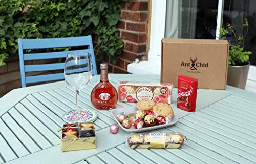 Mateus Rose Wine with Assorted Chocolates and Premium Biscuits Luxury Hamper Gift Set