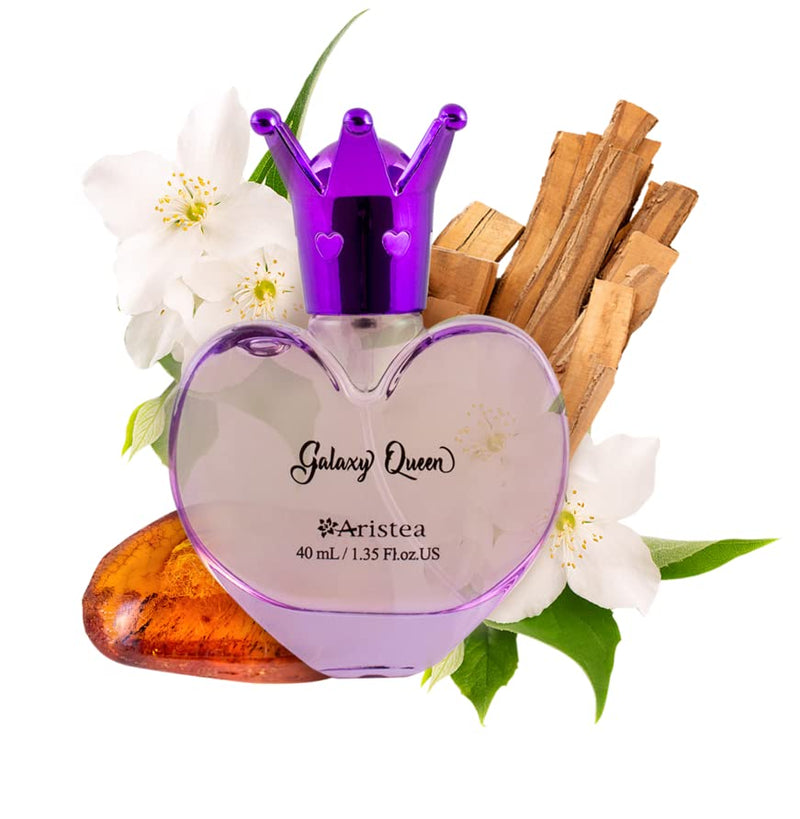 Aristea Galaxy Queen Eau de Toilette Body Spray, Warm Floral Fragrance for Girls and Women, Long Lasting, 40ml