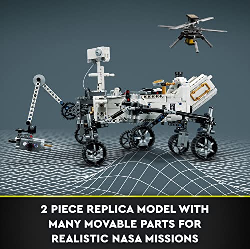 LEGO Technic NASA Mars Rover Perseverance Space Set with AR App Experience, Science Discovery Set, Learn About Vehicle Engineering, Construction Toy, Birthday Gift for Kids 10 Years and Up 42158