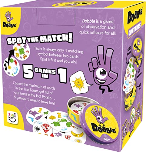 Asmodee | Dobble | Card Game | Ages 6+ | 2-8 Players | 15 Minutes Playing Time - Gift Guide