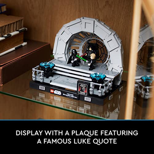 LEGO Star Wars Emperor's Throne Room Diorama, Return of the Jedi 40th Anniversary Lightsaber Dual Set for Adults, Gift for Men & Women, with Luke Skywalker and Darth Vader Minifigures 75352