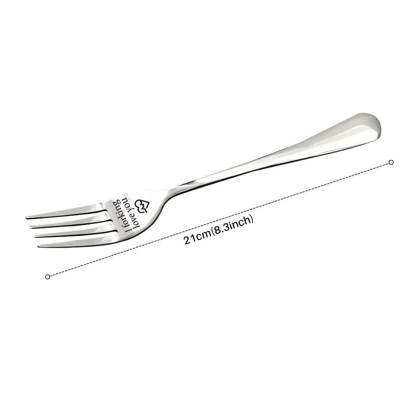 Forking Love You Funny Engraved Forks, Stainless Steel Engraved Fork, Personalized Letter Dinner Fork-I Forking Love You, Unique Carving Fork Best Gifts for Christmas Valentine's Day A3ANCZ (1) - Gift Guide