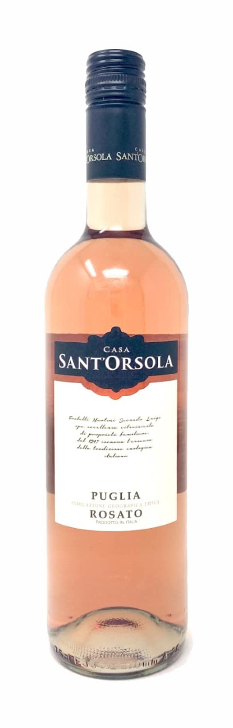 Sant'Orsola Pinot Grigio D.O.C. delle Venezie + Puglia I.G.T. Rosato + Montepulciano D.O.C. d'Abruzzo - Italian Wine Giftbox - Luxury Wine - Gifts for Women - Mum -3 x 750 ml