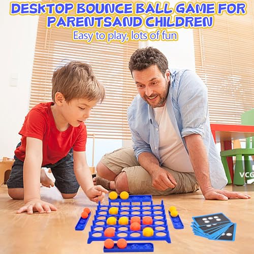 Bounce Off Game, Activate Bounce Ball Game, Desktop Bouncing Interactive Toy, Family Party Board Games Set, Bouncing Shoots Games for Kids Girls Boys & Family (A)