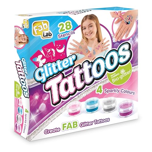 FabLab FL003 Glitter Tattoos, Mixed,22 x 22 x 5 cm - Gift Guide