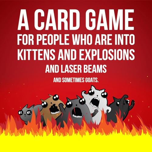 Exploding Kittens Original Edition - 2-5 Players - Ages 7+ - 15 Minutes to Play - High Stakes Card Game - Party Game, Family Game Night, Kid and Adult Card Game