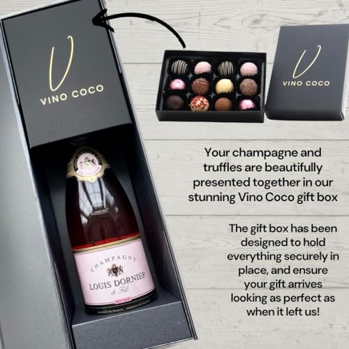 Vino Coco Pink Champagne & Chocolate Truffles Gift Set - 12% ABV