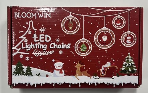 BLOOMWIN Christmas Window Lights 3m x 0.65m LED String Light Curtain Fairy Light with 8 Modes Xmas Decoration for Indoor Party Wedding Bedroom(Cool White) - Gift Guide