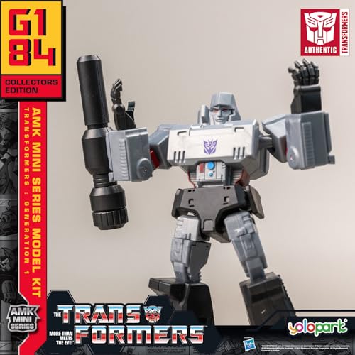 Megatron Transformer Toy,Transformers G1 Decepticon Action Figures, 4.72 Inch Megatron Model Kit with Weaponry,No Converting Transformer Toys for Kids Age 8 and Up