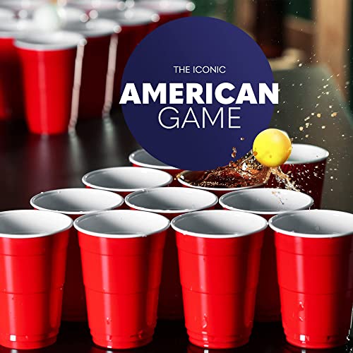 KEPLIN Cup Toss Game - 36 Reusable Plastic Cups and Balls Set - Versatile and Durable, Easy to Clean and Portable Tabletop Kit for Parties, Birthdays and Gatherings - Perfect for Indoor and Outdoor