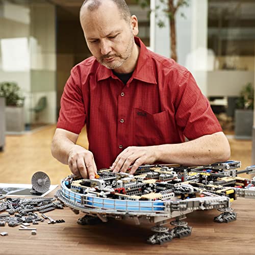 LEGO Star Wars Millennium Falcon, UCS Set for Adults, Model Kit to Build with Han Solo, Princess Leia & Chewbacca Minifigures, Plus Droid Figure, Collectible Gifts for Teenagers, Boys and Girls 75192