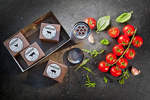 eat.art Barbecue Carnivore Club - 5 Meat Spice Selection Box Versatile BBQ Blend in Shaker - Perfect Meat Hamper Addition - Unusual Food Cooking Gifts Tasty BBQ Or Roast Dinners - Barbecue Grill Rubs - Gift Guide