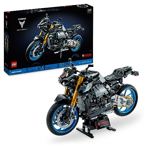 LEGO Technic Yamaha MT-10 SP Motorbike Mode Kit for Adults to Build, Authentic Motorcycle Replica Building Set with 4-Cylinder Engine, Functional Steering and AR App, Gift for Men & Women 42159