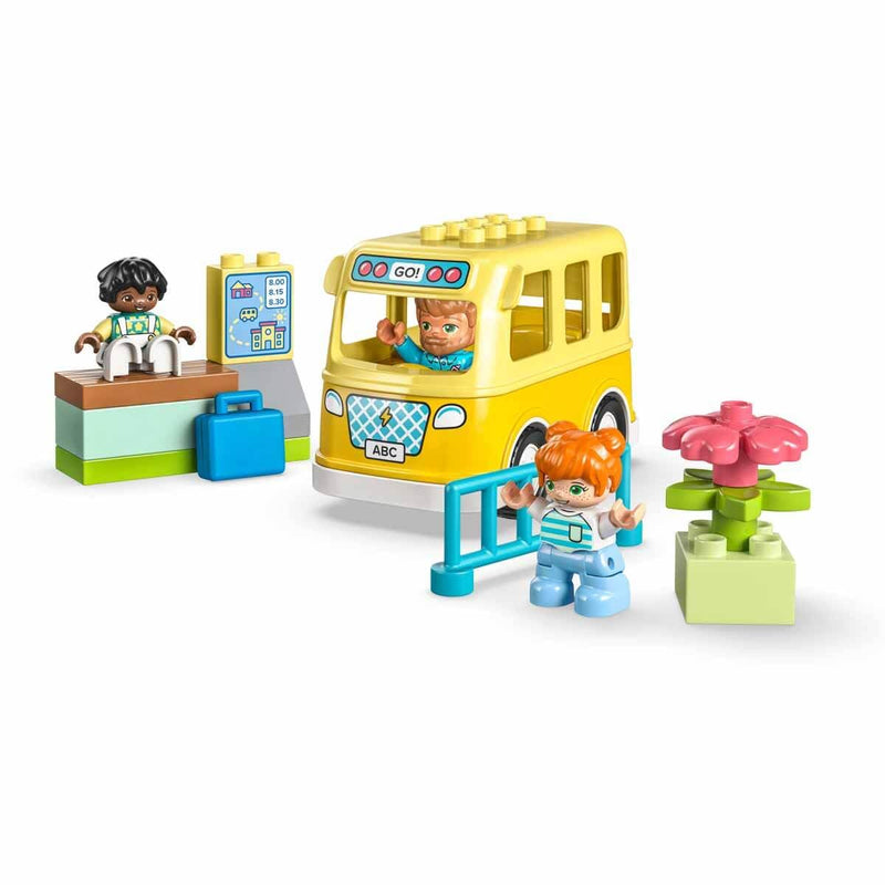 LEGO DUPLO The Bus Ride Set, Learning Toy To Help Build Social and Fine Motor Skills, with Vehicle and Figures, Preschool Educational Gift for 2+ Years Old, Toddlers, Boys and Girls 10988