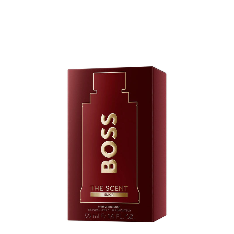 BOSS The Scent Elixir for Him - Ambery Fragrance with Notes of Pimento, Lavandin Absolute and Sandalwood - High Longevity - 50ml (Packaging May Vary)