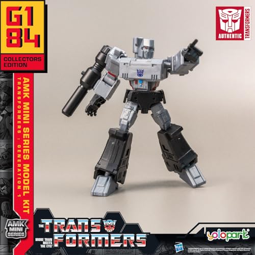 Megatron Transformer Toy,Transformers G1 Decepticon Action Figures, 4.72 Inch Megatron Model Kit with Weaponry,No Converting Transformer Toys for Kids Age 8 and Up