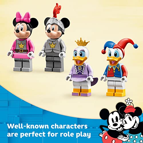 LEGO 10780 Disney Mickey And Friends Castle Defenders Buildable Toy With Minnie, Daisy And Donald Duck Minifigures, Plus Dragon & Horse Toys Kids, Girls & Boys Aged 4 Plus Years Old