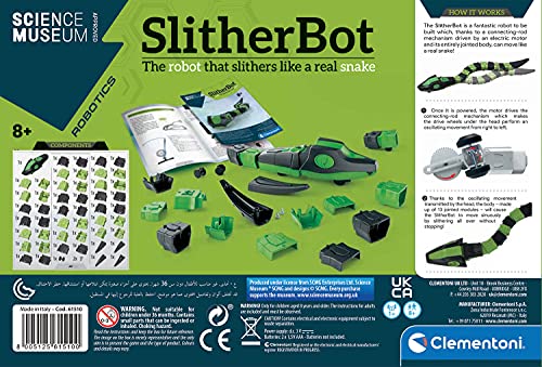 Clementoni Science Museum Slither Bot Moving Snake Robot Toy for Kids, Educational STEM Learning Kit 8+ Years - Gift Guide