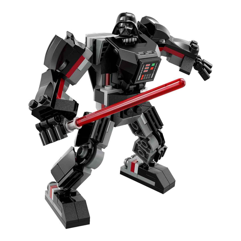 LEGO Star Wars Darth Vader Mech, Buildable Action Figure Model with Jointed Parts, Minifigure Cockpit and Large Red Lightsaber, Collectible Toy for Kids, Boys, Girls Aged 6 and Up 75368