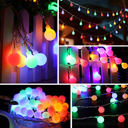 Fairy Lights Battery Operated, 5M 40LEDs Ball Globe String Light, Waterproof Decoraction for Indoor Outdoor Lighting, Bedroom, Valentine, Wedding, Party, Christmas, Tree (Multi-Colour) - Gift Guide