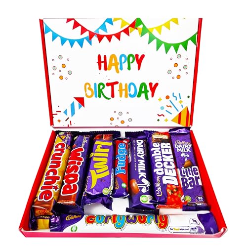 Happy Birthday Cadbury Chocolate Box | Birthday Chocolate Gift For Any Cadbury Lovers | 8 Full Sized Bars | Letterbox Gift Hamper | Gift Box For Kids/Him/Her | - Gift Guide