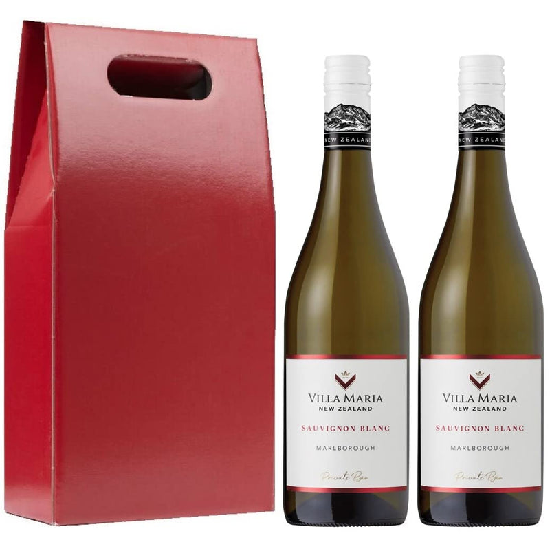 Villa Maria Private Bin Sauvignon Blanc – New Zealand 2 x 75cl, in a Red Gift Box