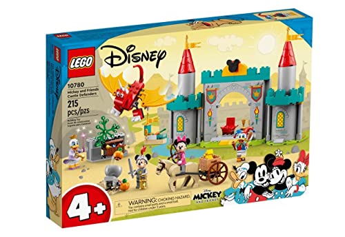 LEGO 10780 Disney Mickey And Friends Castle Defenders Buildable Toy With Minnie, Daisy And Donald Duck Minifigures, Plus Dragon & Horse Toys Kids, Girls & Boys Aged 4 Plus Years Old