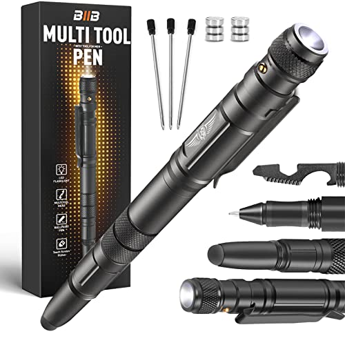 BIIB Gifts for Men, Gadgets for Men Multi Tool Pen, Mens Gifts for Dad Birthday Gifts for Men Who Have Everything, Mens Christmas Gifts for Him Stocking Fillers for Men, Father's Day Gifts - Gift Guide