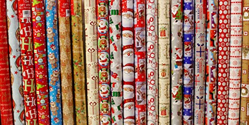 4 x 10m Christmas Wrapping Paper Rolls - Kids Snowman / Santa / Penguin / Reindeer - Gift Guide