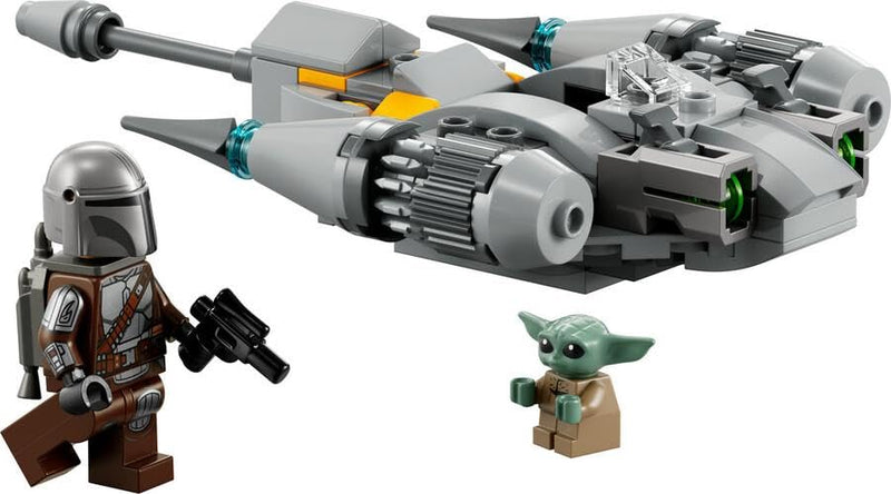 LEGO Star Wars The Mandalorian N-1 Starfighter Microfighter Microscale Building Toy, The Book of Boba Fett Vehicle with Grogu Baby Yoda Figure, Gifts for Kids, Boys, Girls Aged 6 Plus 75363