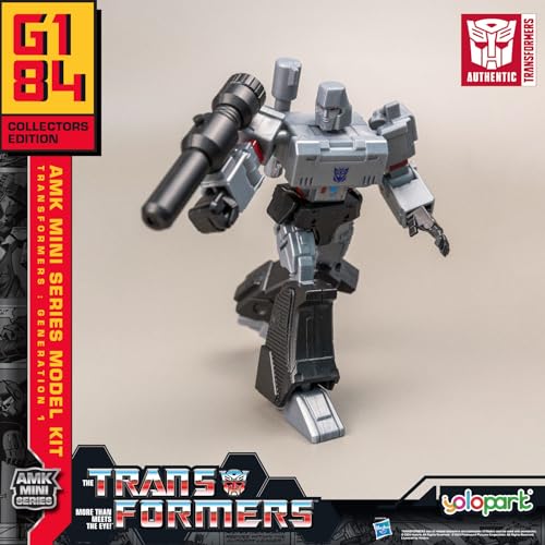 Megatron Transformer Toy,Transformers G1 Decepticon Action Figures, 4.72 Inch Megatron Model Kit with Weaponry,No Converting Transformer Toys for Kids Age 8 and Up