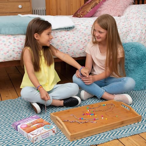 Galt Friendship Bracelets - Jewellery Making Craft Kit for Kids and Activity Pack for Girls and Boys - Colourful Threads, Beads, Stickers and Ribbon - Childrens Birthday Party Gift - Ages 7 Years Plus - Gift Guide