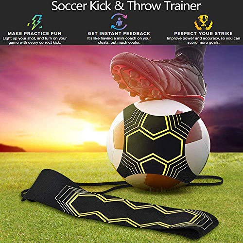 ONEVER Football Kick Trainer - Football Training Equipment, Soccer Solo Skill Practice Training Aid, Training Aid Football Skills Improvement for Kids Adults Football Gifts for Boys - Gift Guide