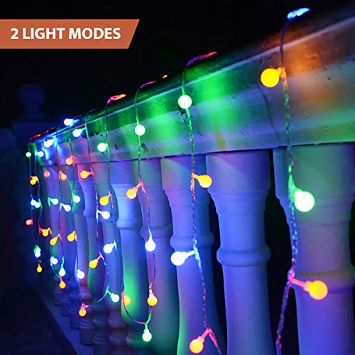 Fairy Lights Battery Operated, 5M 40LEDs Ball Globe String Light, Waterproof Decoraction for Indoor Outdoor Lighting, Bedroom, Valentine, Wedding, Party, Christmas, Tree (Multi-Colour) - Gift Guide