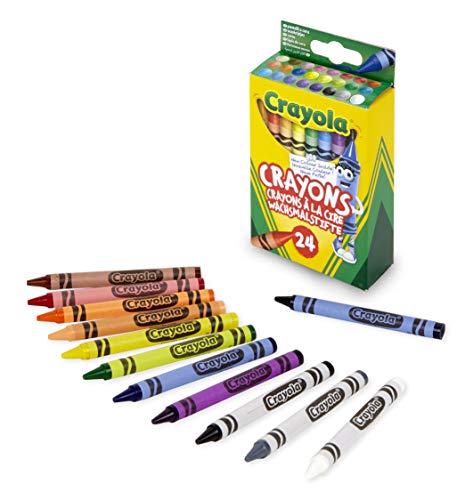 CRAYOLA Crayons, Bright Strong Colours, Multi, 24 Count (Pack of 1) (Packaging may vary) - Gift Guide