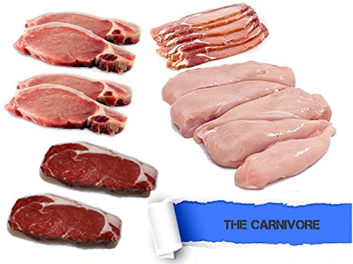 The Carnivore Paleo Grass Fed Meat Pack. Includes Chicken, Beef, Pork & Bacon - Gift Guide