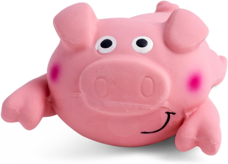 Petface Latex Lounging Pig Soft Chew Dog Toy - Gift Guide