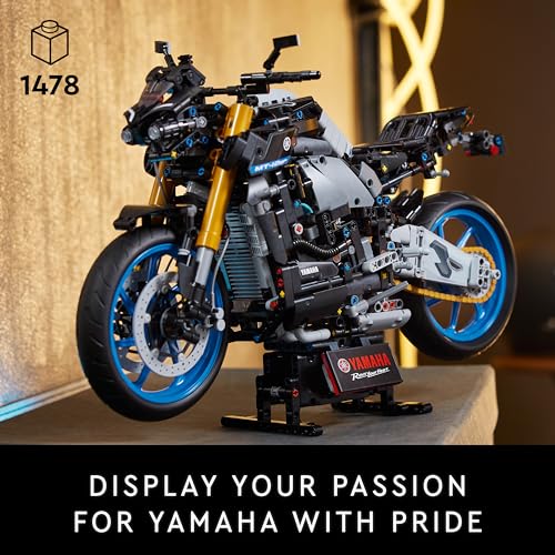 LEGO Technic Yamaha MT-10 SP Motorbike Mode Kit for Adults to Build, Authentic Motorcycle Replica Building Set with 4-Cylinder Engine, Functional Steering and AR App, Gift for Men & Women 42159