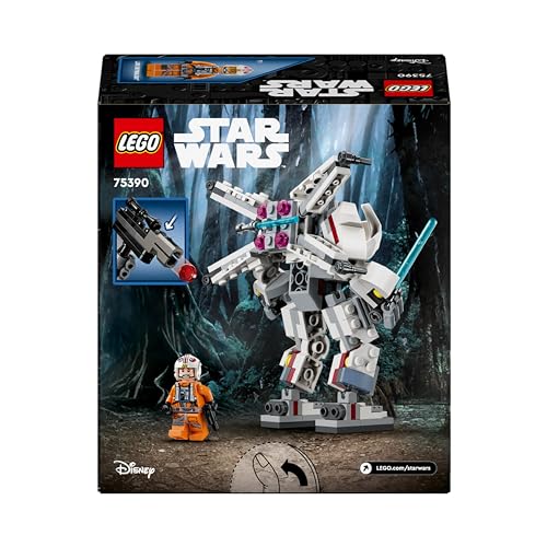 LEGO Star Wars Luke Skywalker X-Wing Mech, Collectible Building Toy for 6 Plus Year Old Boys, Girls & Kids, with a Character Minifigure for Fantasy Action-Adventures, Small Creative Gift Idea 75390