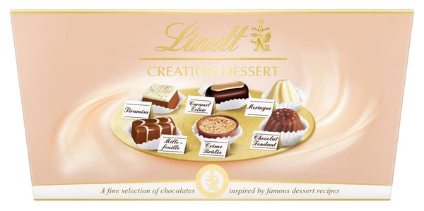 Lindt Creation Dessert - 21 Assorted Fine Dark, Milk and White Chocolate Box Medium, 173g - Gift Present or Sharing Box - Christmas, Birthday, Celebrations, Congratulations - Gift Guide