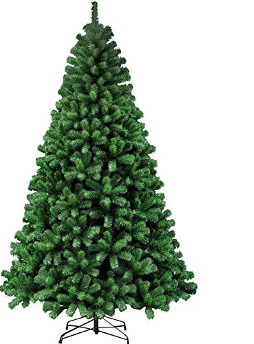 Abaseen 7ft Artificial Christmas Tree Xmas Pine Tree with Solid Metal Legs Perfect for Indoor and Outdoor Holiday Decoration (Green, 7FT) - Gift Guide
